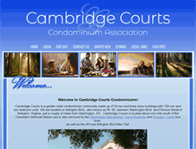 Tablet Screenshot of cambridgecourtscondo.com